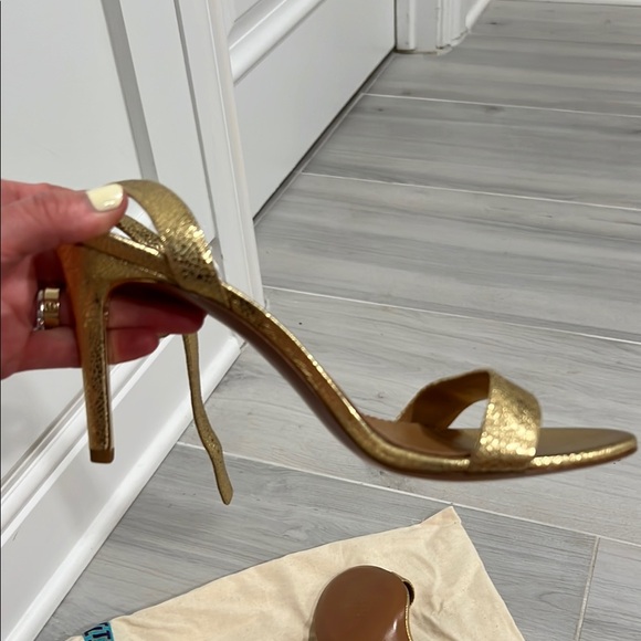 Tory Burch Gold and Brown Heels Elegant Design - Picture 7 of 7